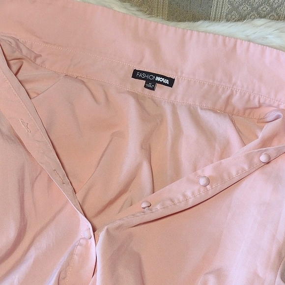 FashionNova 🩷Pink high low blouse - Picture 4 of 10